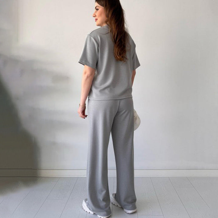 Nyla | Casual Top and Drawstring Pants Set