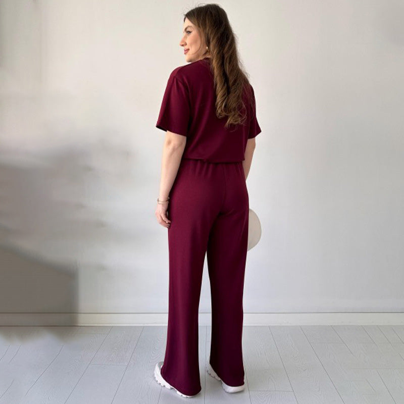 Nyla | Casual Top and Drawstring Pants Set