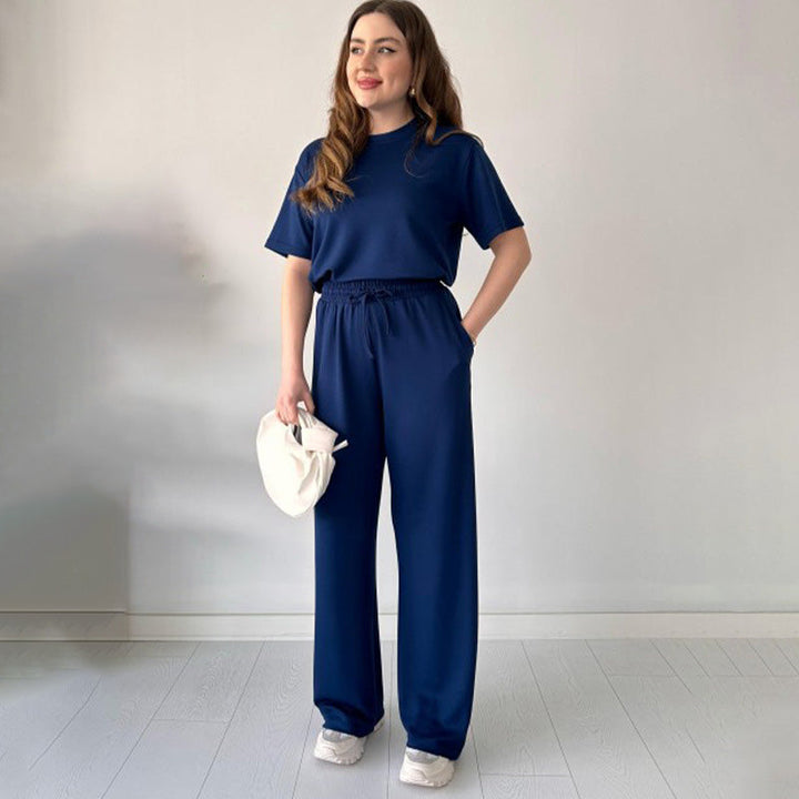 Nyla | Casual Top and Drawstring Pants Set