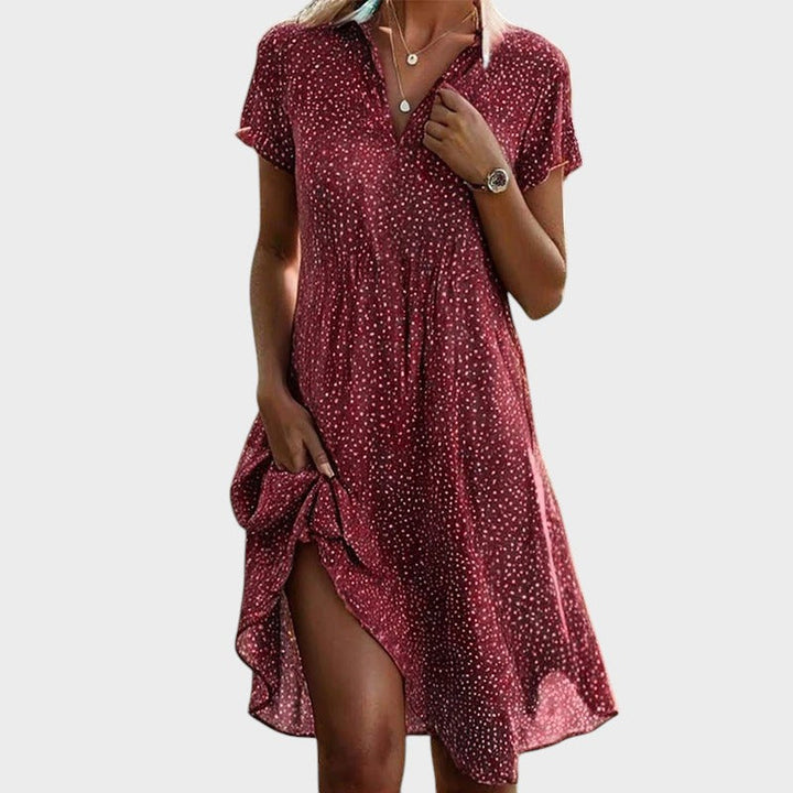 Elsie | Playful Polka Midi Dress